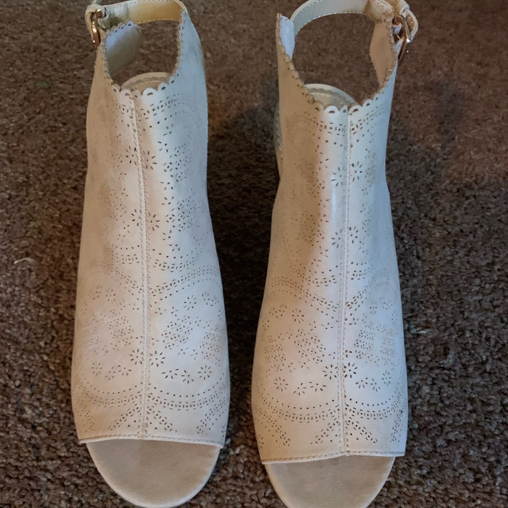 New out tags. Never worn! Open Toe ankle bootie